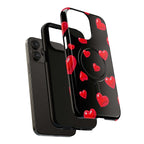 Black Hearts iPhone Magsafe Phone Case