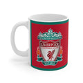 Liverpool FC Mug with You'll Never Walk Alone design, 11oz ceramic, microwave safe, vibrant print