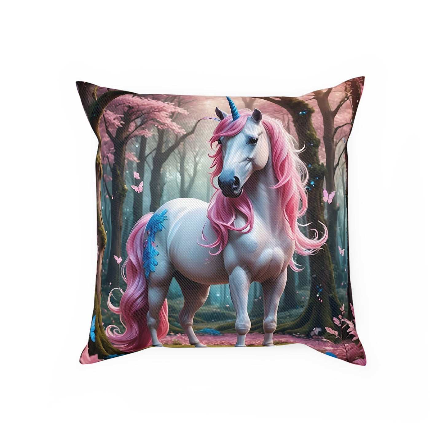 Gorgeous Unicorn Cotton Drill Square Cushion