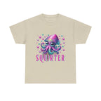 Squirter Fun Squid T-Shirt with cheeky squid design on soft cotton fabric