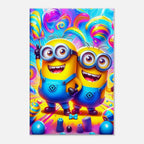Minions Wall Canvas featuring vibrant, playful yellow characters on a colorful background, perfect for kids' rooms.