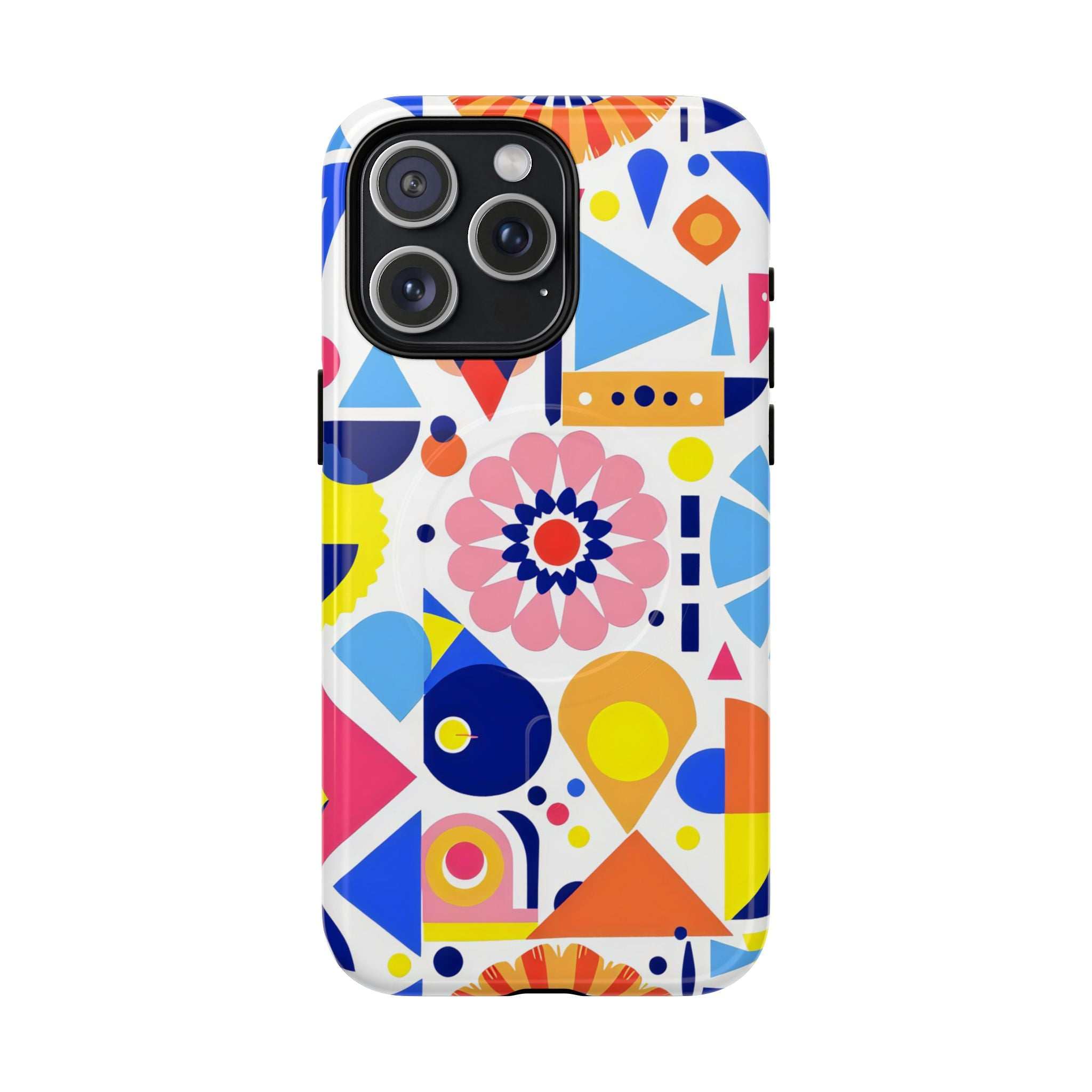 Bright Geo Print iPhone Magsafe Phone Case