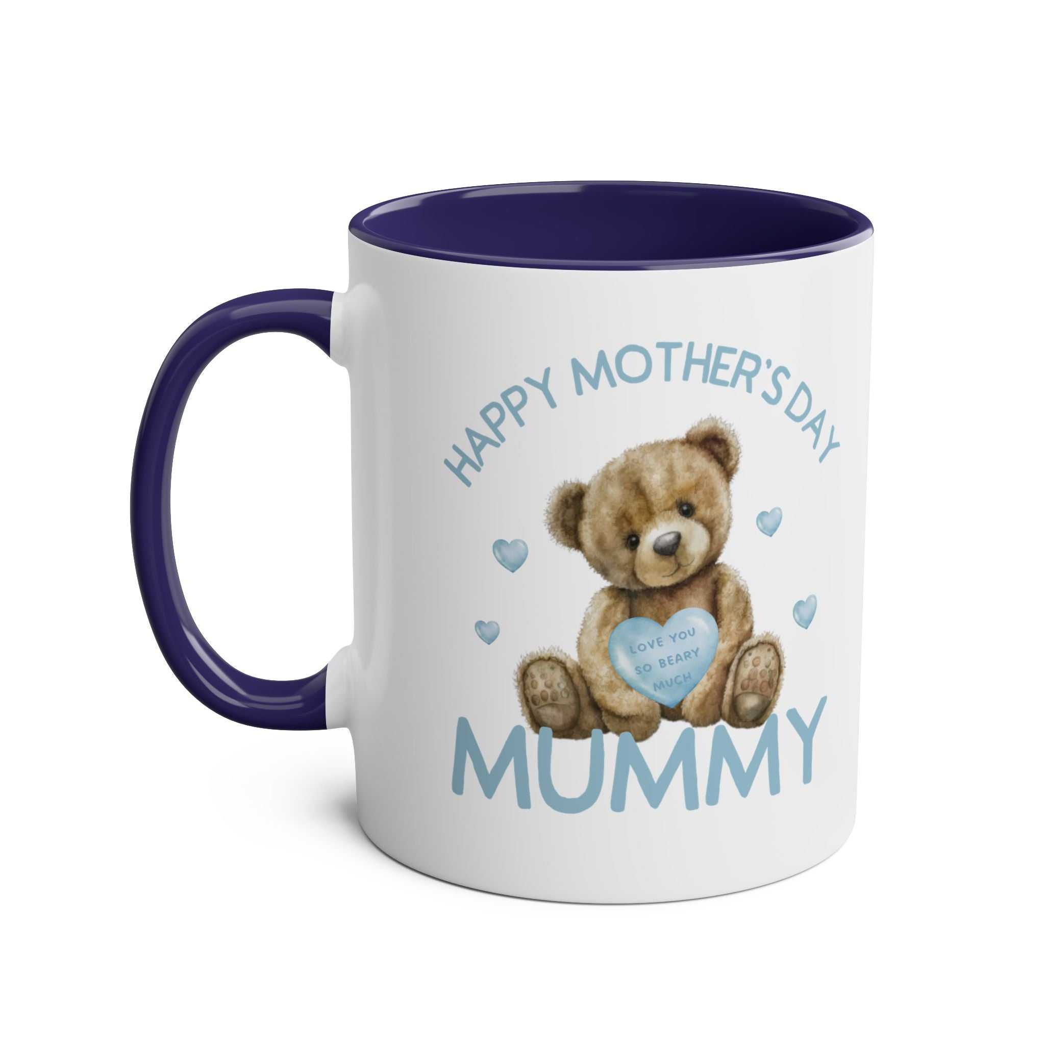 Cute Bear Mother's Day gift mug with a lovable bear design and "Happy Mother's Day Mummy" text.