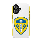 Leeds Utd MagSafe iPhone case with official-inspired crest and dual-layer protection