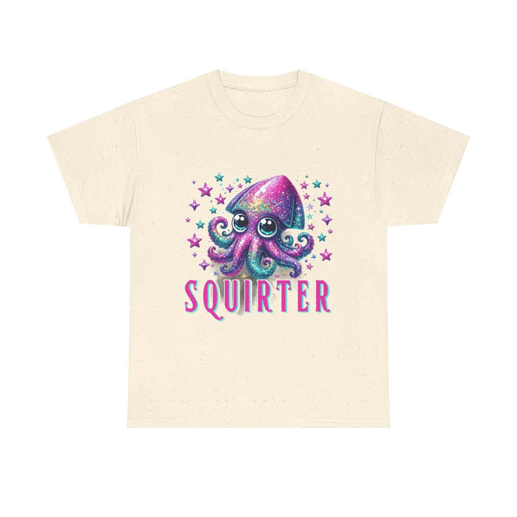 Cheeky Squirter Fun Squid T-Shirt with playful squid design on soft cotton fabric