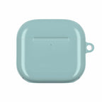Teal green hard shell protective case for AirPods and AirPods Pro with glossy finish and slim design