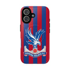 Crystal Palace MagSafe iPhone case with red and blue stripes and eagle crest, dual-layer protection, MagSafe compatible