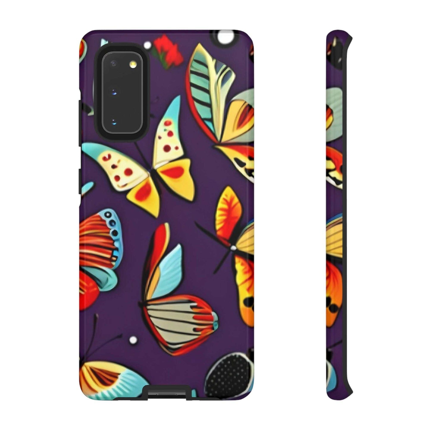 Bright Vibrant Butterfly Samsung Phone Case designed by littlebitz 