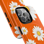 Orange Daisy Design iPhone Magsafe Phone Case