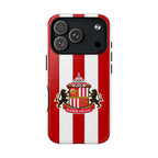 Sunderland FC MagSafe iPhone case with red and white colors and club-inspired crest