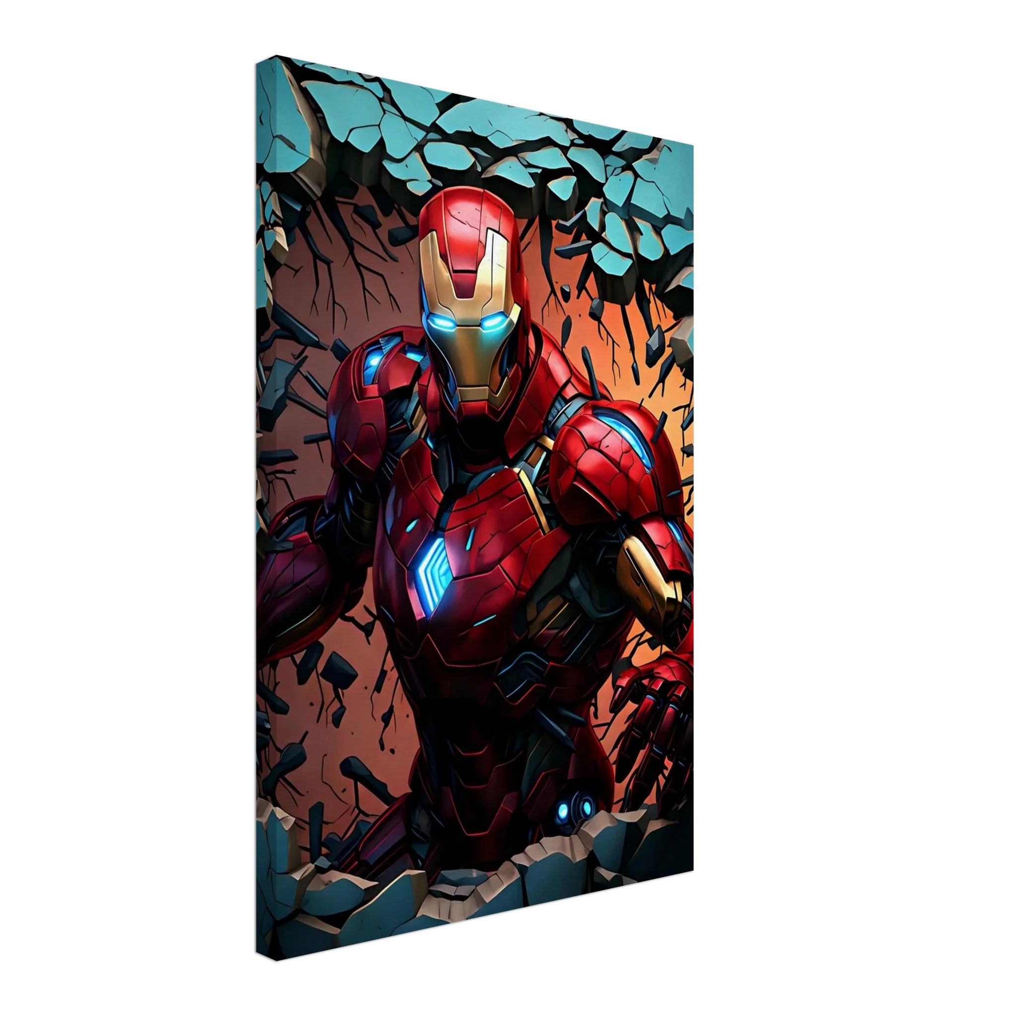 Ironman wall canvas featuring bold superhero artwork.