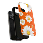 Orange Daisy Design iPhone Magsafe Phone Case
