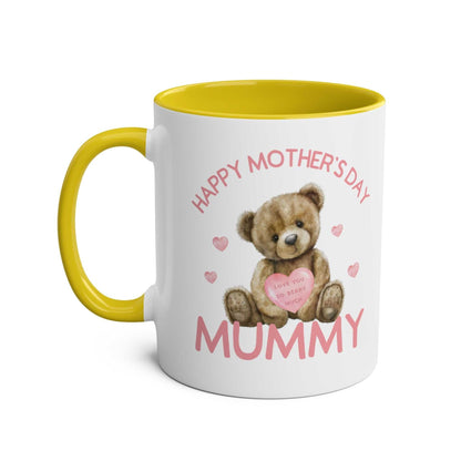 Cute Bear Mother's Day gift mug with adorable bear design and "Happy Mother's Day Mummy" text.