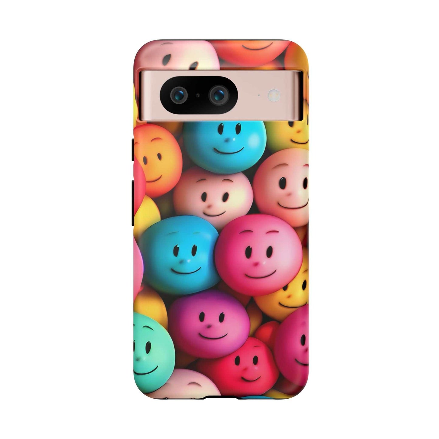 Fun Smiley Faces Google Pixel Phone Case designed by littlebitz