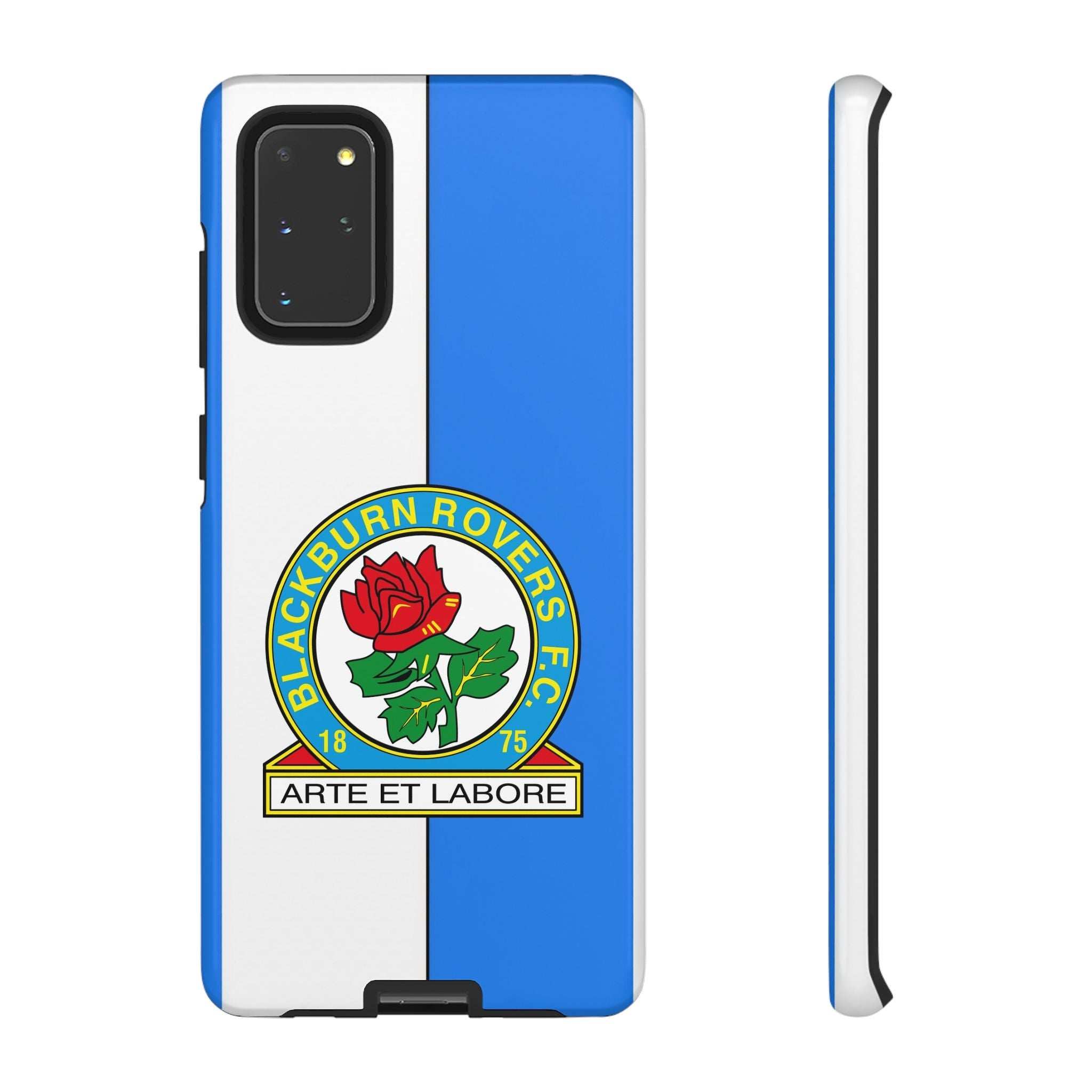 Blackburn Rovers Magnetic Samsung phone case with blue and white colors and dual-layer protection