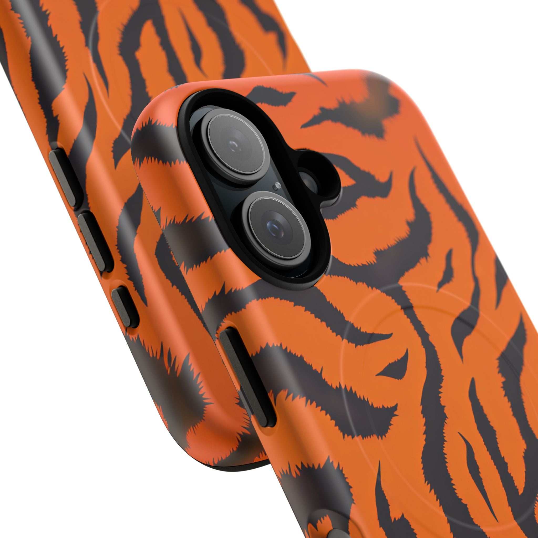 Orange Tiger Print iPhone Magsafe Phone Case