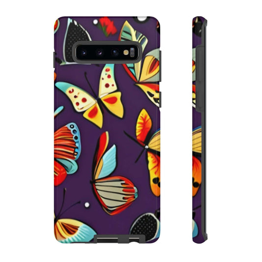 Bright Vibrant Butterfly Samsung Phone Case designed by littlebitz 