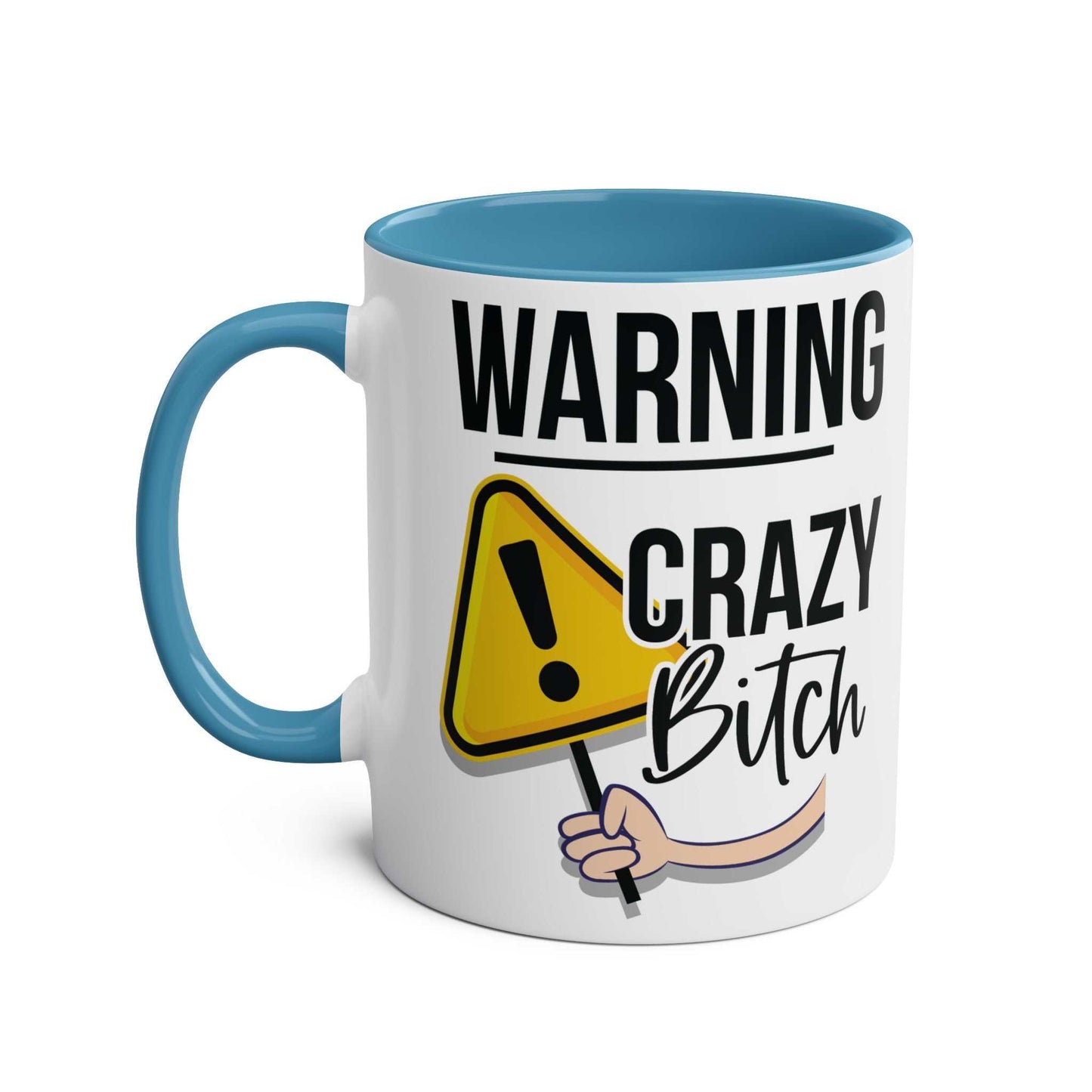 Cheeky Rude Ceramic Two Tone Mug with playful design, glossy finish, available in 7 colors.