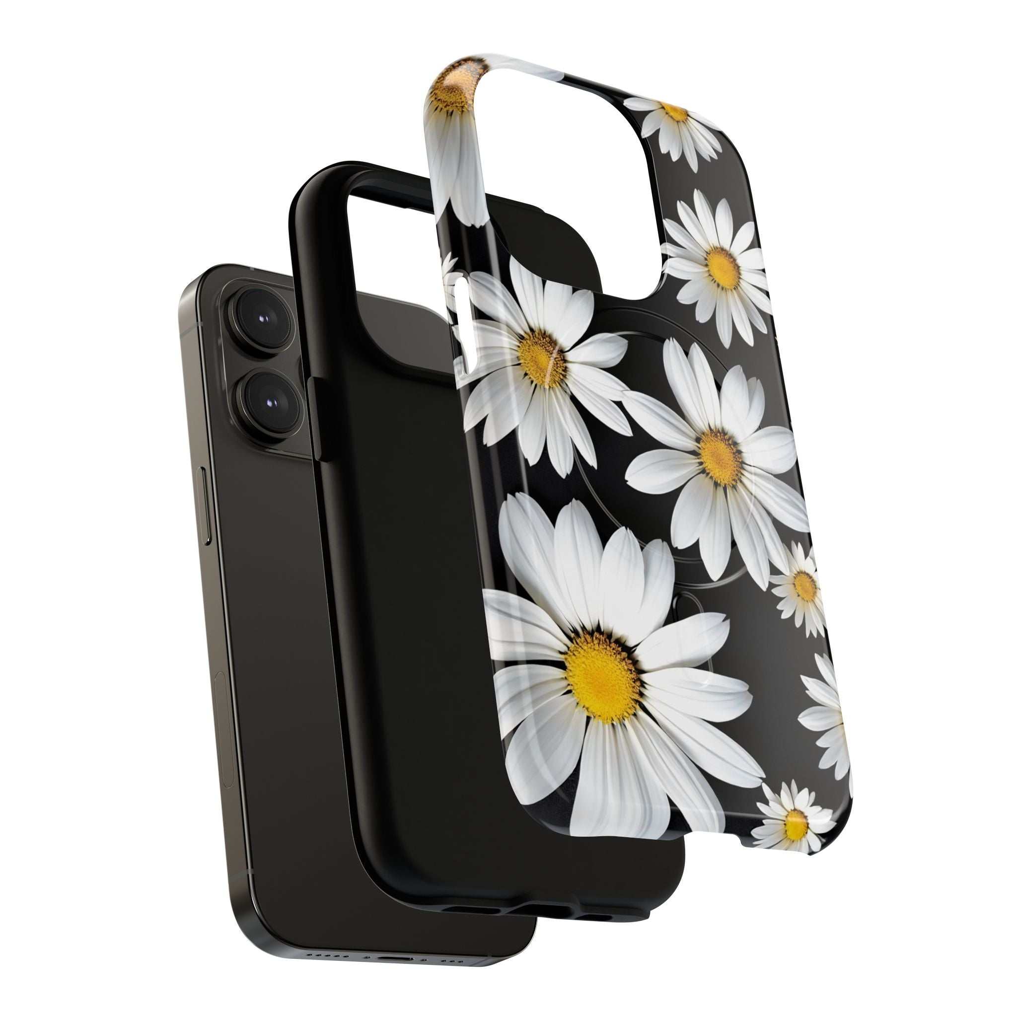 Black Daises iPhone Magsafe Phone Case