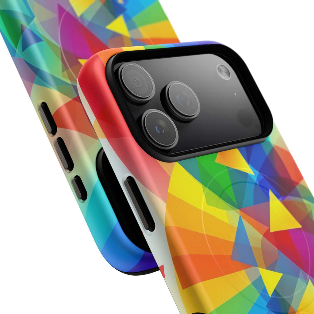 Geometric Pride Design iPhone Magsafe Phone Case