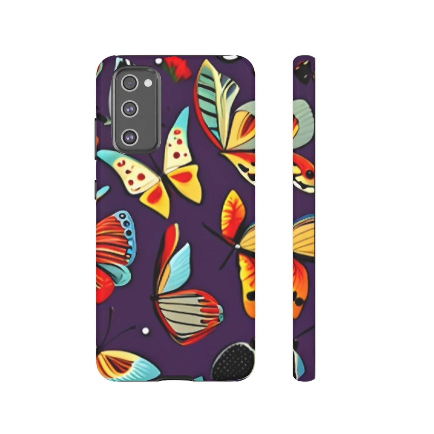 Bright Vibrant Butterfly Samsung Phone Case designed by littlebitz 