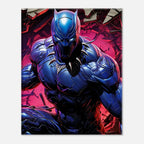 Black Panther wall canvas with vibrant bold design for room decor.