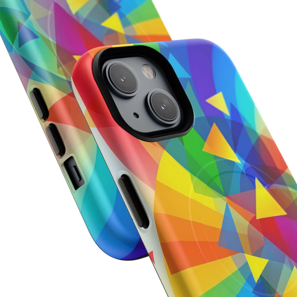 Geometric Pride Design iPhone Magsafe Phone Case