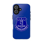 Everton Fc MagSafe iPhone case in royal blue with official-inspired crest and dual layer protection