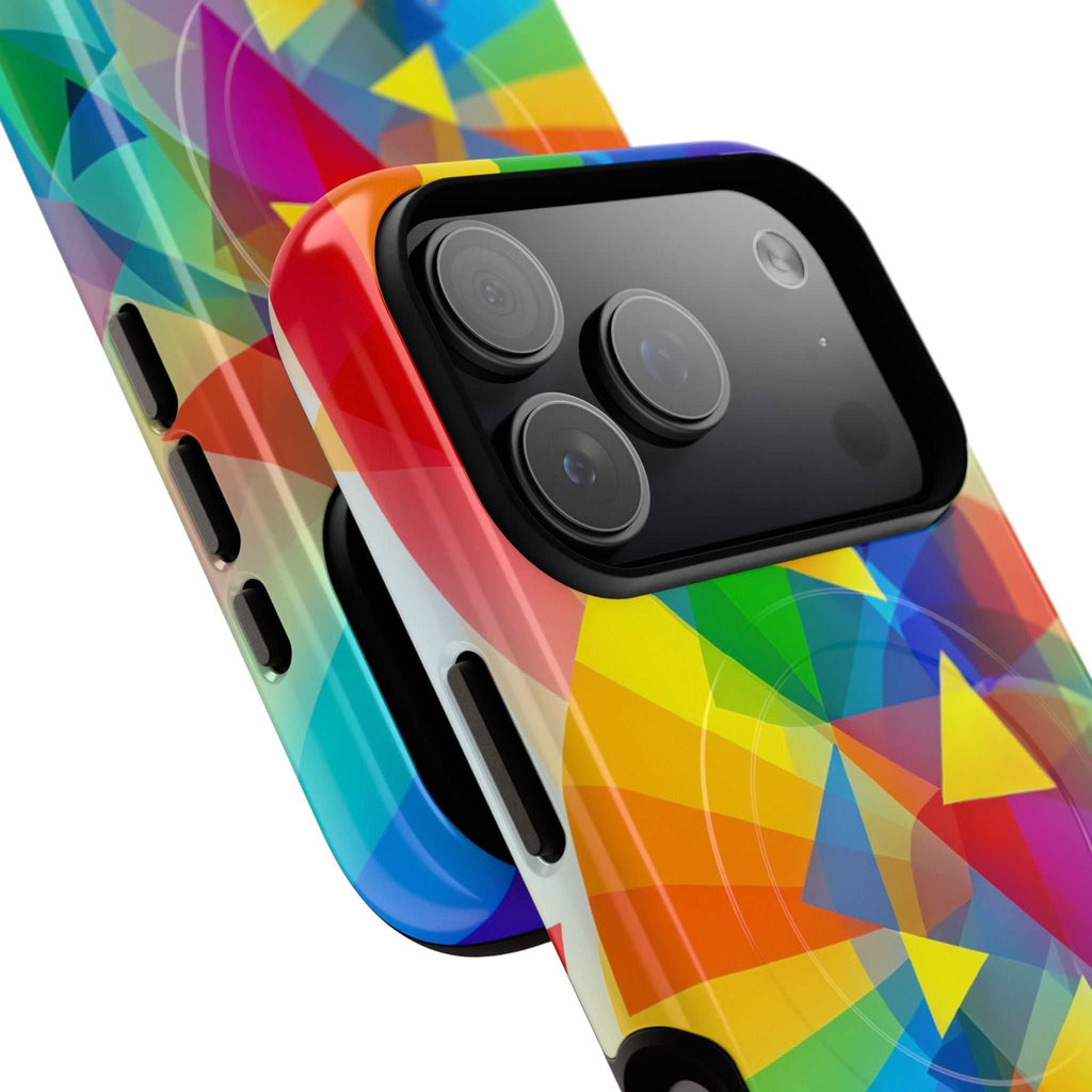 Geometric Pride Design iPhone Magsafe Phone Case