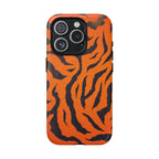Orange Tiger Print iPhone Magsafe Phone Case