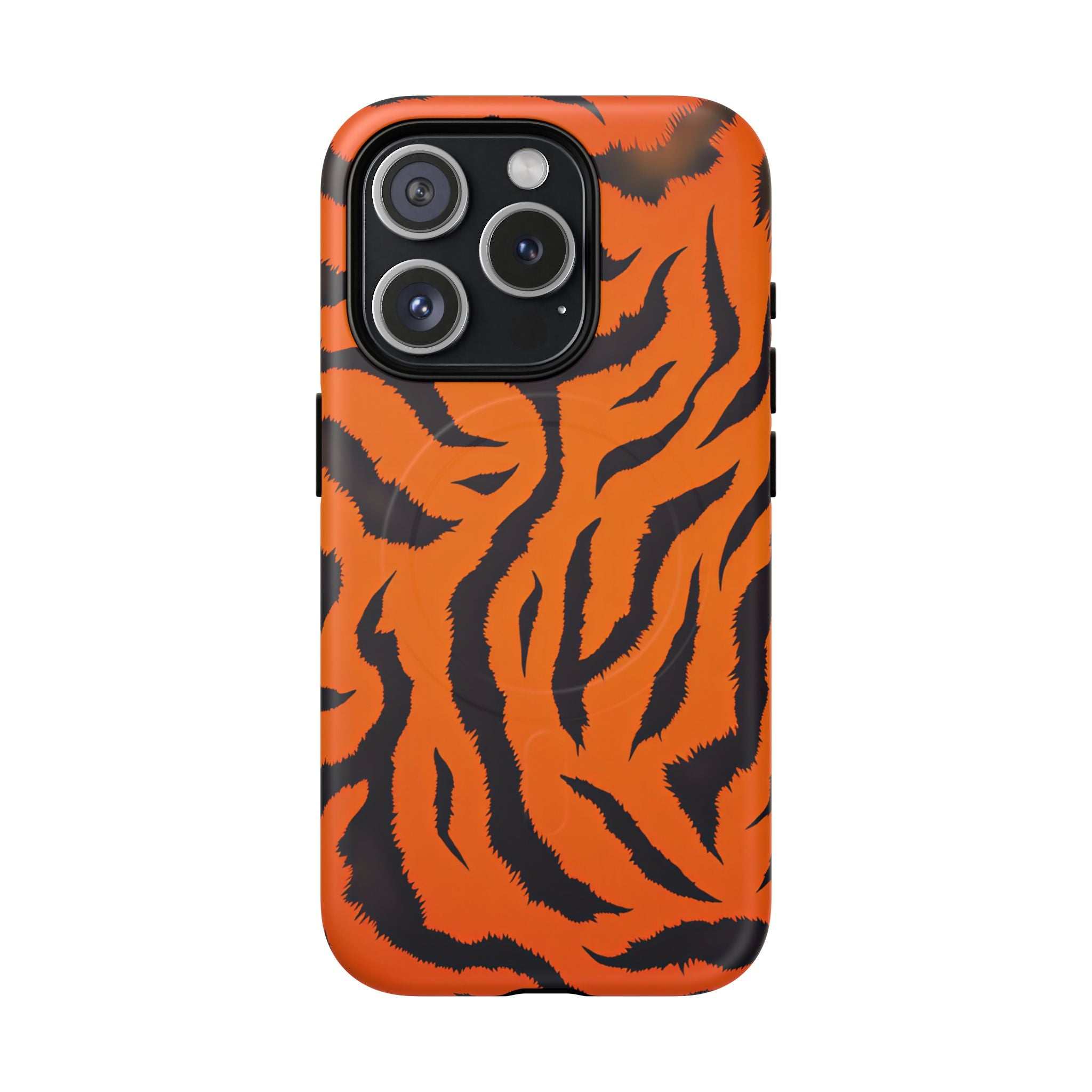 Orange Tiger Print iPhone Magsafe Phone Case