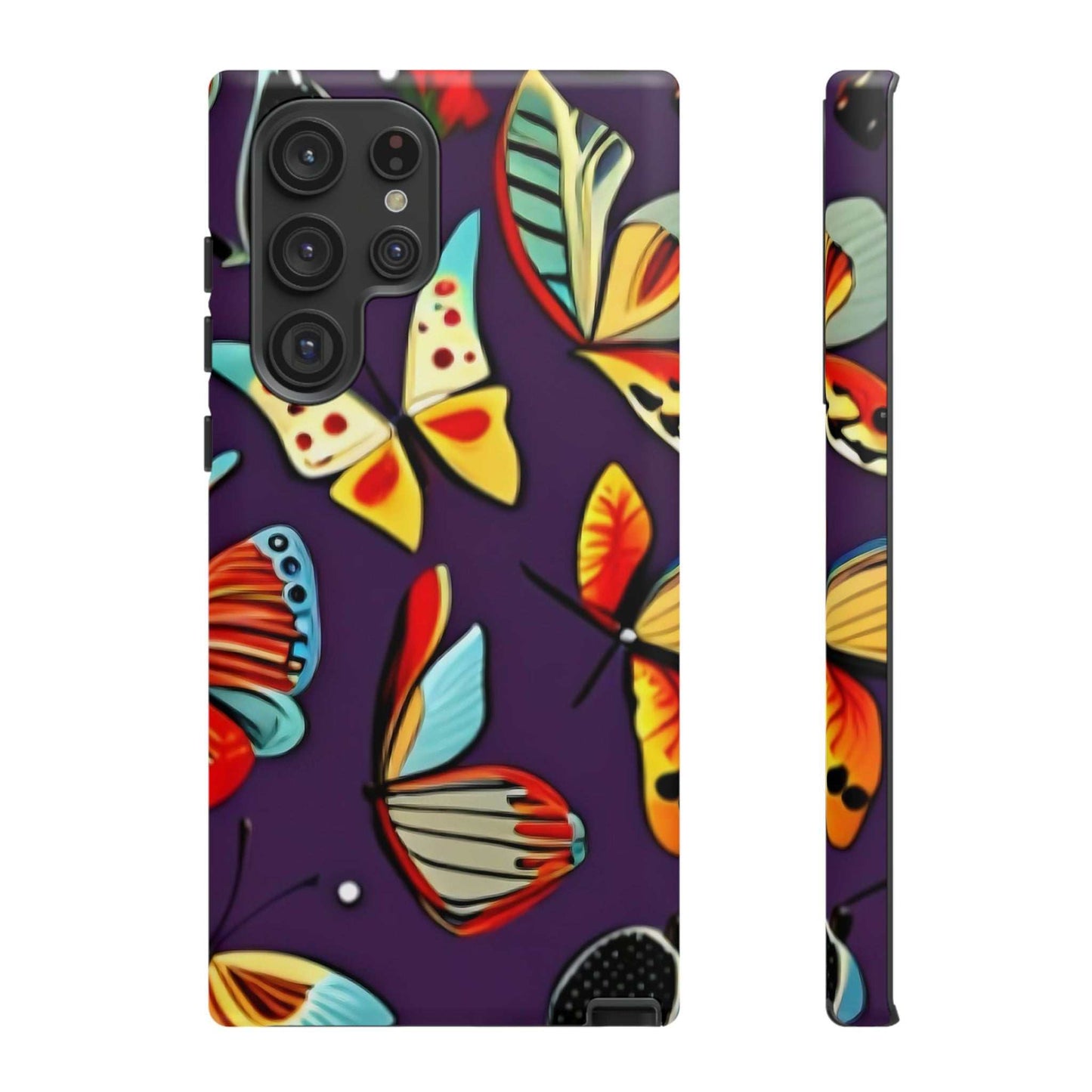 Bright Vibrant Butterfly Samsung Phone Case designed by littlebitz 