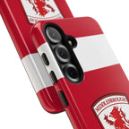Middlesbrough magnetic Samsung phone case with red club colors and dual-layer protection