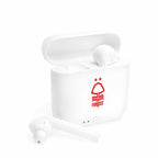 Nottingham Forest Fc wireless earbuds with charging case and fan-inspired crest design