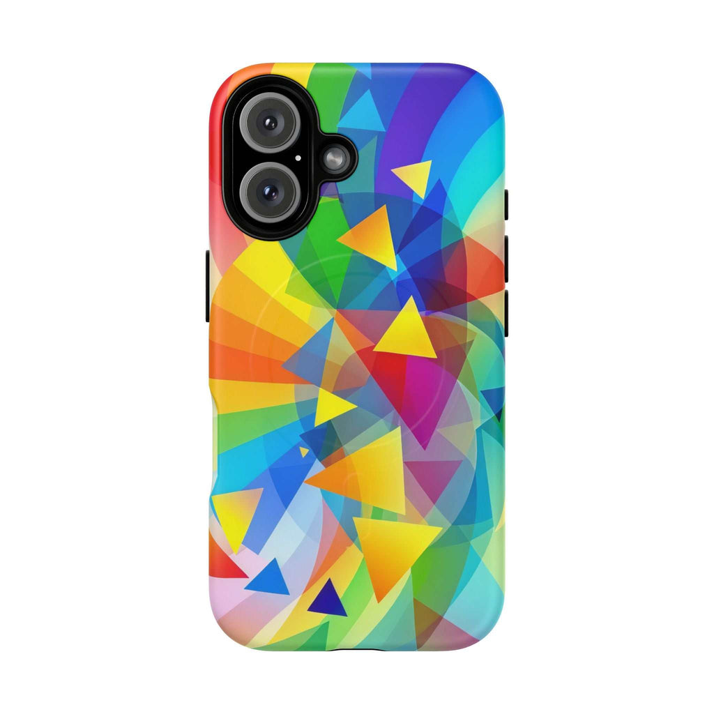Geometric Pride Design iPhone Magsafe Phone Case