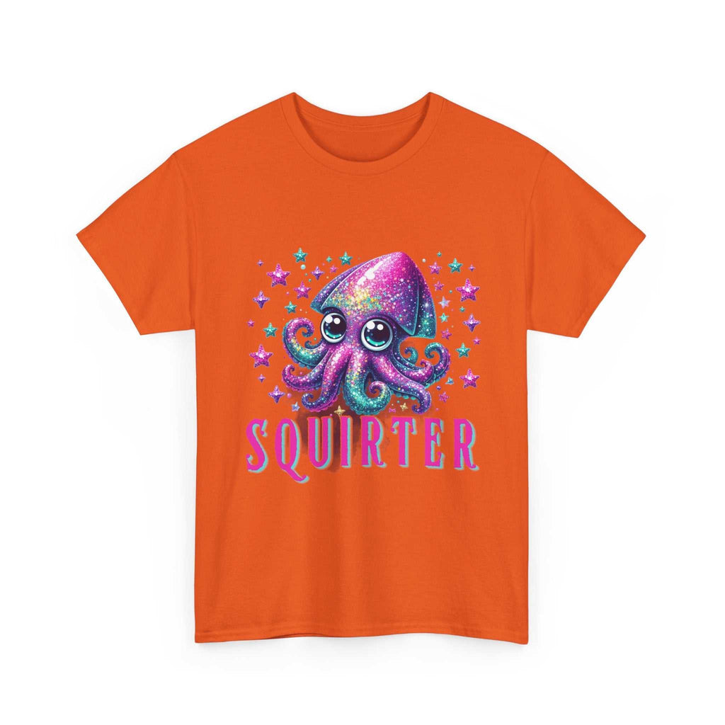 Squirter Fun Squid T-Shirt with cheeky squid graphic on soft cotton fabric