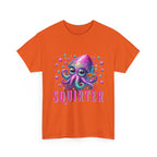 Squirter Fun Squid T-Shirt with cheeky squid graphic on soft cotton fabric