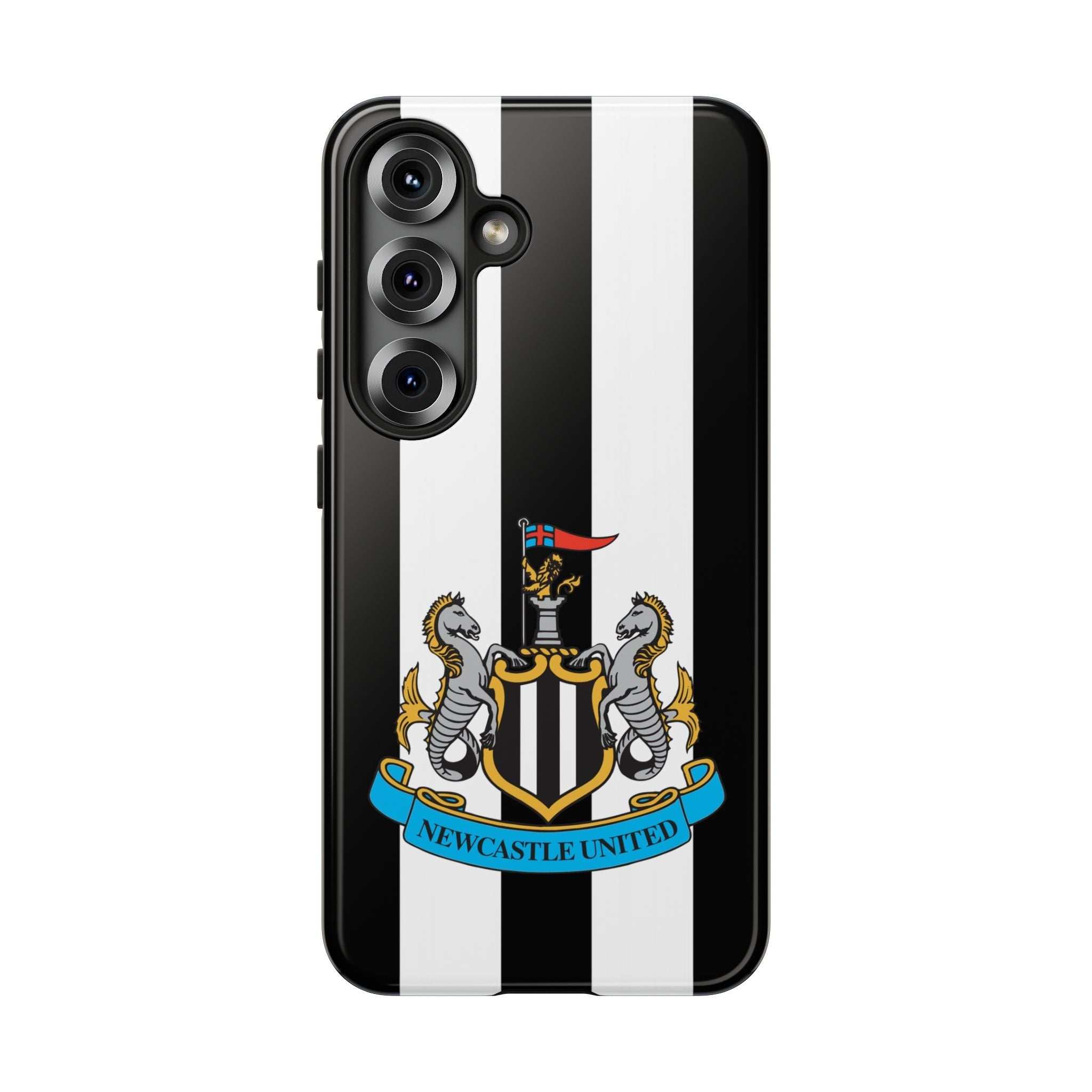 Newcastle United Magnetic Samsung phone case with black and white design and official-inspired crest
