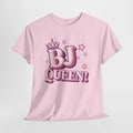 BJ Queen T-Shirt unisex cotton tee with bold design and seamless collar, available in multiple colors