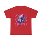 Squirter Fun Squid T-Shirt with cheeky squid design on soft cotton fabric