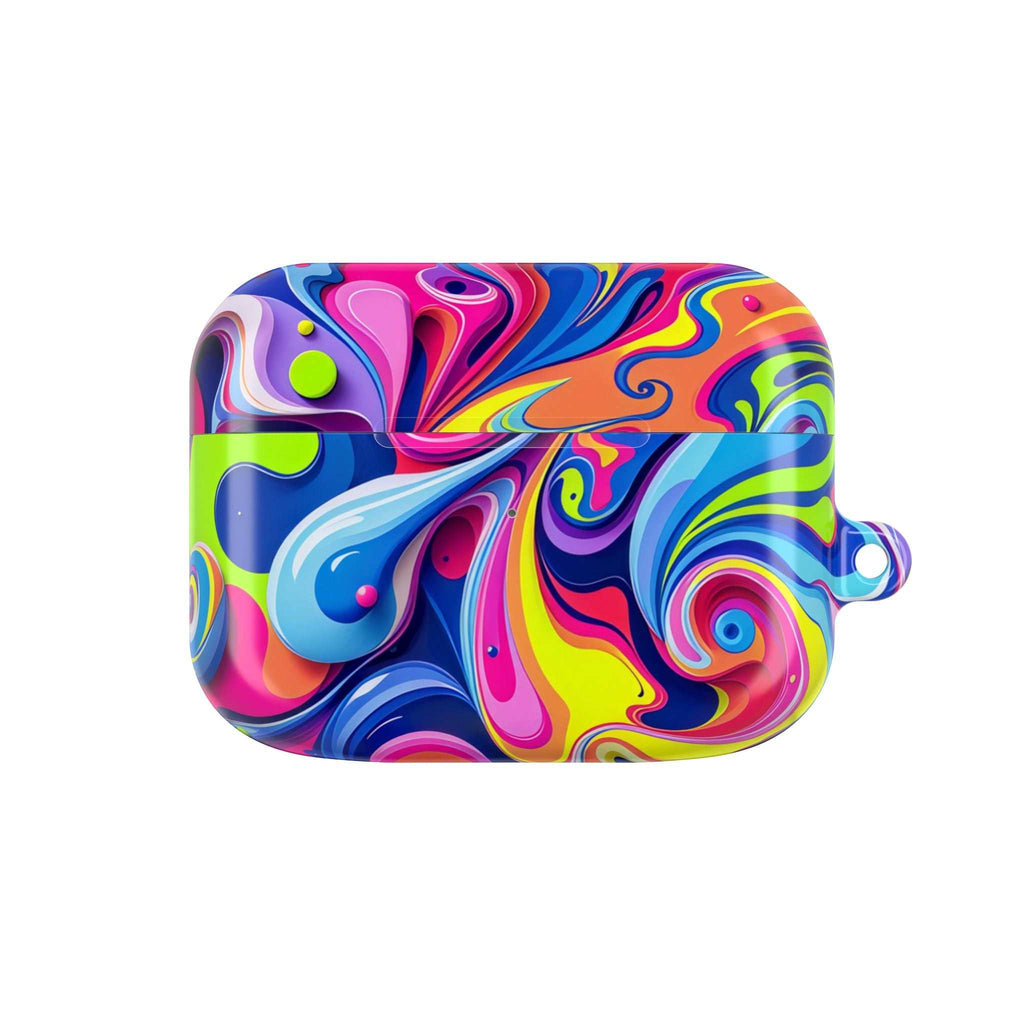 Vibrant Colour Splash protective case for AirPods and AirPods Pro with durable hard shell and glossy finish