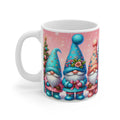 Christmas gnome mug with glossy finish and festive design perfect for hot chocolate