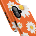 Orange Daisy Design iPhone Magsafe Phone Case