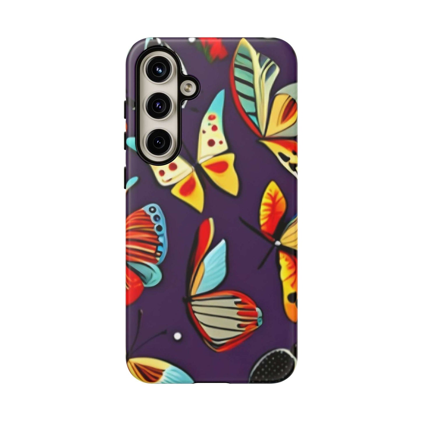 Bright Vibrant Butterfly Samsung Phone Case designed by littlebitz 