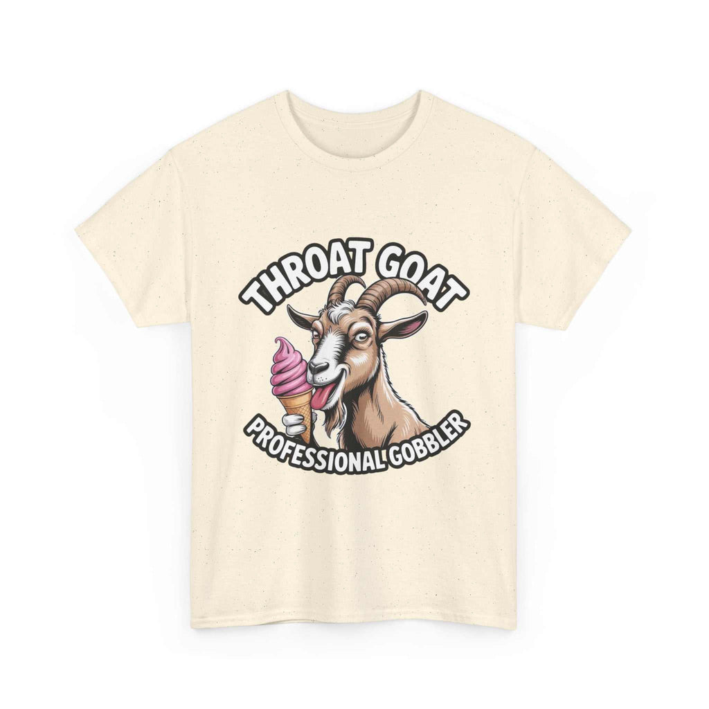 Black Throat Goat T-Shirt with bold, edgy slogan and soft cotton fabric