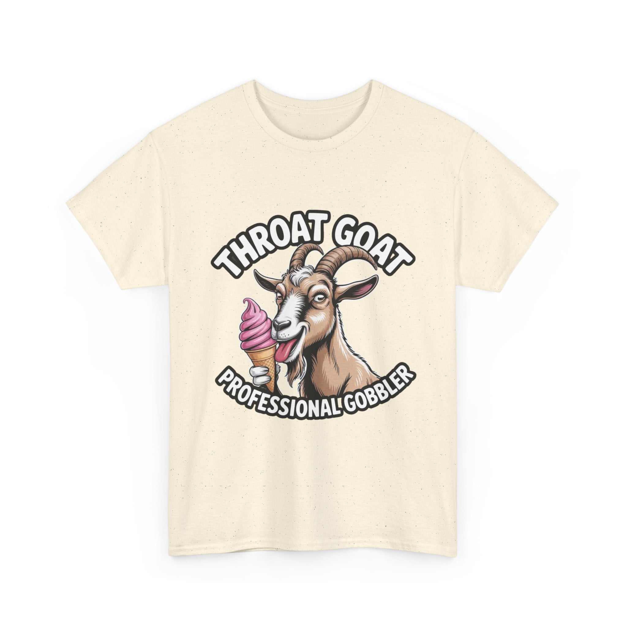 Black Throat Goat T-Shirt with bold, edgy slogan and soft cotton fabric