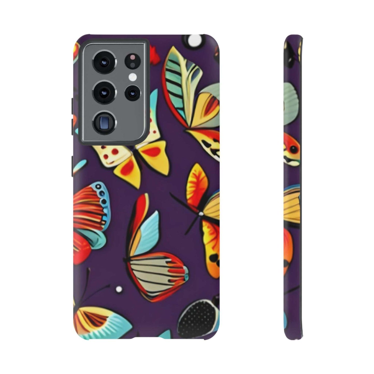 Bright Vibrant Butterfly Samsung Phone Case designed by littlebitz 