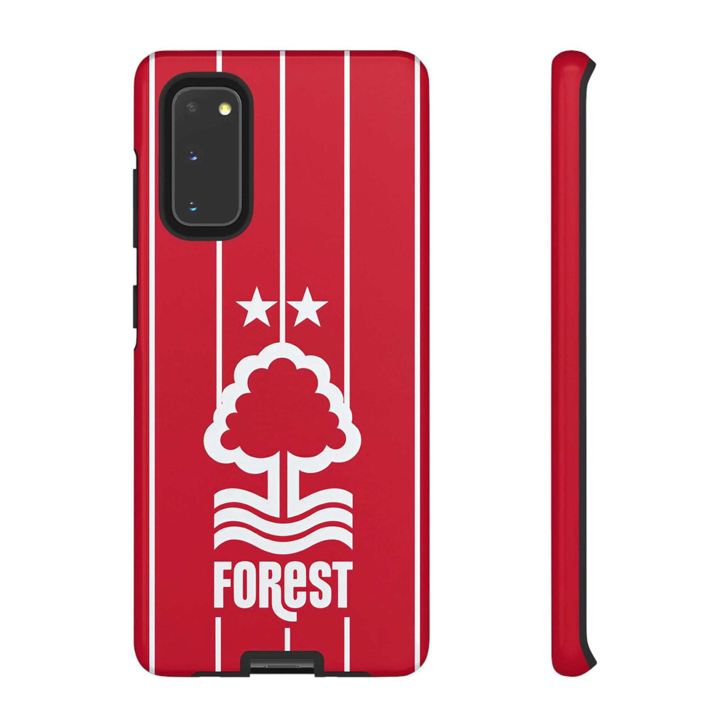 Nottingham Forest Samsung phone case with red colors and magnetic protection design