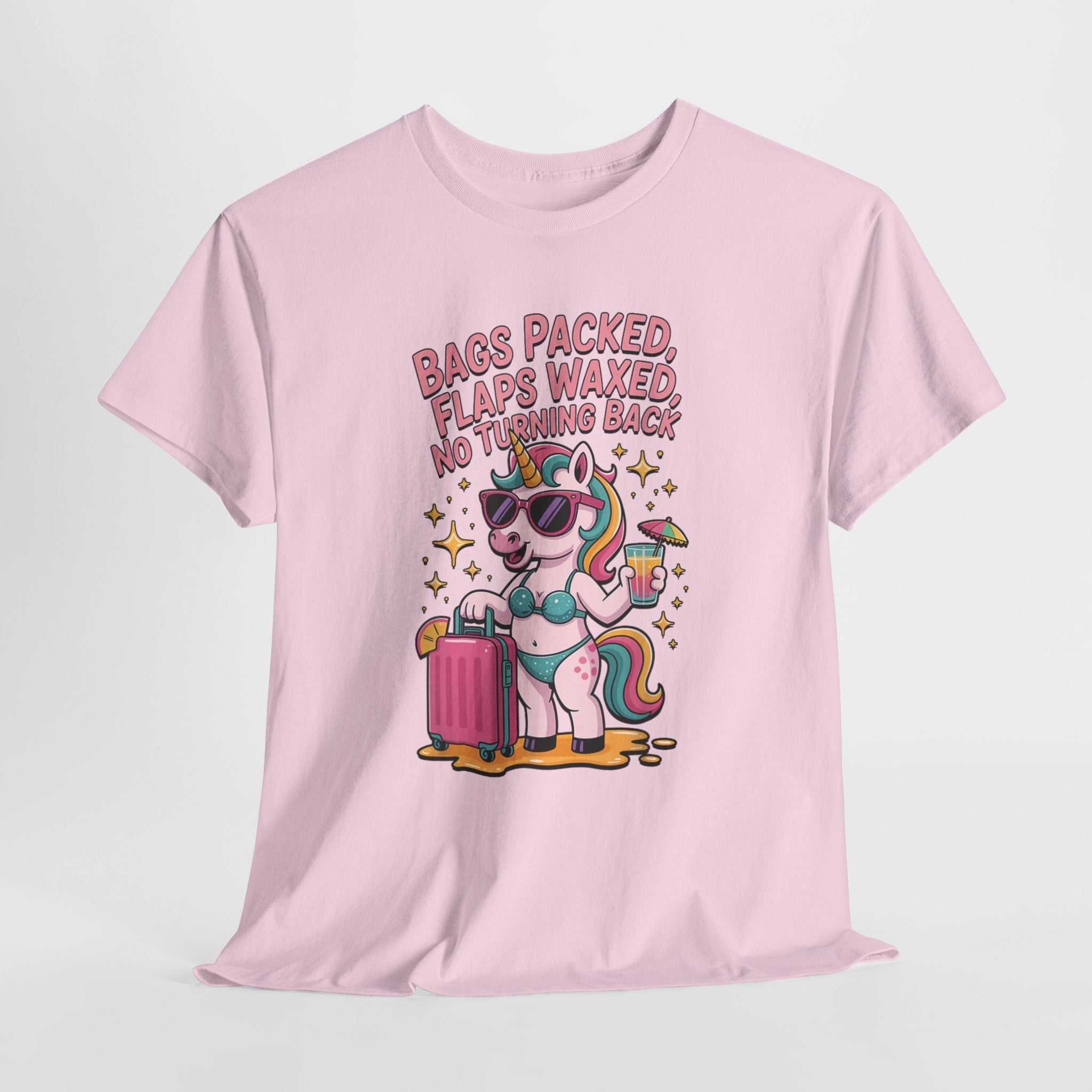 Bags Packed Flaps Waxed No Turning Back T-Shirt for travel and parties