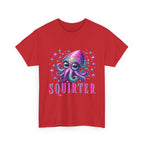 Squirter Fun Squid T-Shirt with cheeky squid graphic on soft cotton fabric